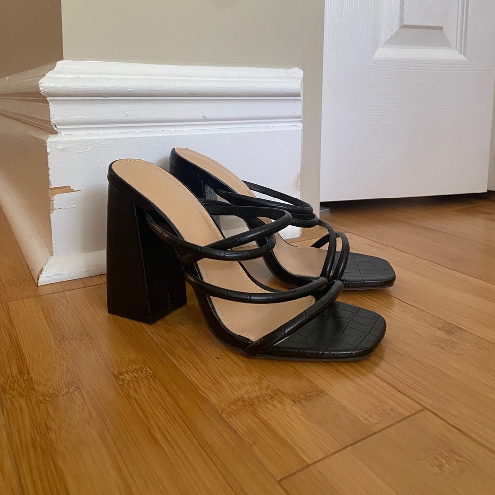 Black high heels